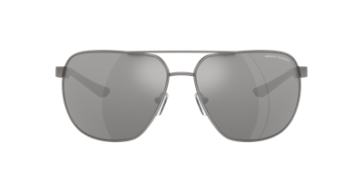 Shop Armani Exchange Man Sunglasses Ax2047s In Grey Mirror Silver Polar