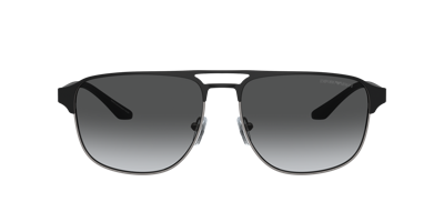 Shop Emporio Armani Man Sunglass Ea2144 In Polar Grey Gradient