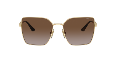 Shop Vogue Eyewear Woman Sunglasses Vo4284s In Gradient Brown Polar