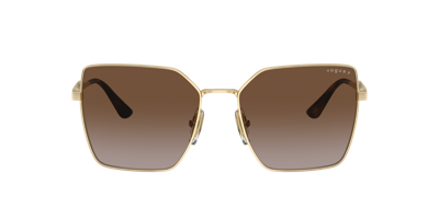 Vogue Eyewear Vo4284s Square-frame Sunglasses In Gradient Brown Polar