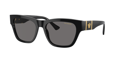 Shop Versace Man Sunglass Ve4457 In Dark Grey Polarized