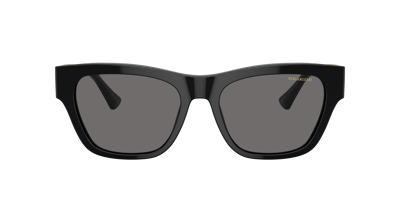 Versace Men's Low Bridge Fit Sunglasses Ve4457f In Dark Grey Polarized