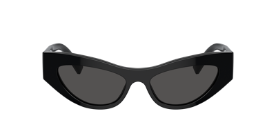 Dolce & Gabbana Logo-embossed Cat-eye Frame Sunglasses In Schwarz