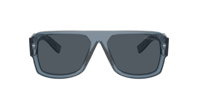 Prada Symbole Pilot Men's Sunglasses, Pr 22ys In Dark Grey