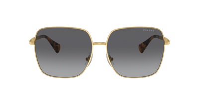 Shop Ralph Woman Sunglasses Ra4142 In Grey Gradient Polarized