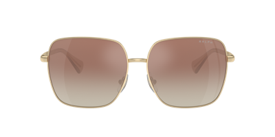 Shop Ralph Woman Sunglasses Ra4142 In Brown Mirror Gradient