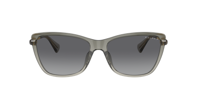 Shop Ralph Woman Sunglasses Ra5308u In Light Grey Gradient Grey Polar