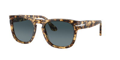 Persol Womens Brown Po3333s Elio Square-frame Acetate Sunglasses In Blue Gradient Dark Blue Polarized