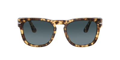 Persol Womens Brown Po3333s Elio Square-frame Acetate Sunglasses In Blue Gradient Dark Blue Polarized