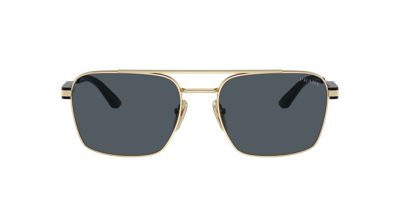 Prada Unisex Sunglasses Pr 67zs In Dark Grey