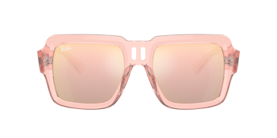 Shop Ray Ban Ray In Light Violet,rose Gold