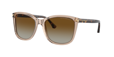 Shop Emporio Armani Woman Sunglasses Ea4060 In Gradient Brown Polar