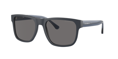 Shop Emporio Armani Man Sunglasses Ea4163 In Dark Grey Polar