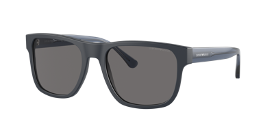 Shop Emporio Armani Man Sunglass Ea4163 In Dark Grey Polar