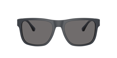 Shop Emporio Armani Man Sunglass Ea4163 In Dark Grey Polar