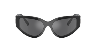 Shop Tiffany & Co . Woman Sunglasses Tf4217 In Grey Mirror Black