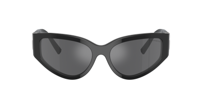 Tiffany & Co . Woman Sunglasses Tf4217 In Grey Mirror Black