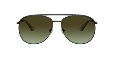 Swarovski Woman Sunglasses Sk7005 In Green Gradient Brown