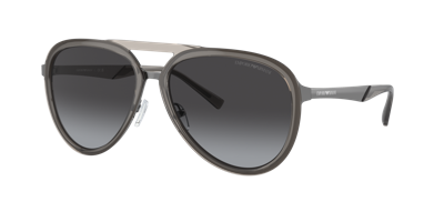 Shop Emporio Armani Man Sunglasses Ea2145 In Gradient Grey