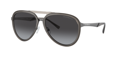 Shop Emporio Armani Man Sunglass Ea2145 In Gradient Grey