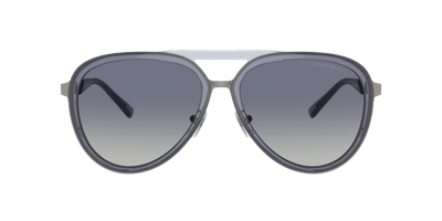 Shop Emporio Armani Man Sunglass Ea2145 In Gradient Blue