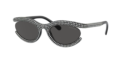 Shop Swarovski Woman Sunglass Sk6006 In Dark Grey