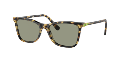 Shop Swarovski Woman Sunglasses Sk6004 In Dark Green