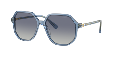 Shop Swarovski Woman Sunglass Sk6003 In Blue Gradient