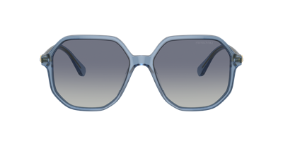 Swarovski Womens Blue Sk6003 Irregular-frame Gem-embellished Acetate Sunglasses In Blue Gradient