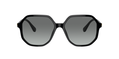 Swarovski Sk6003 Irregular-frame Gem-embellished Acetate Sunglasses In Grey Gradient