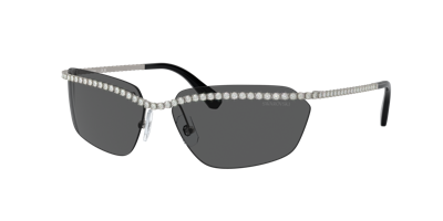 Shop Swarovski Woman Sunglass Sk7001 In Dark Grey