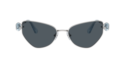Shop Swarovski Woman Sunglasses Sk7003 In Dark Grey