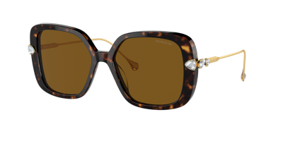 Shop Swarovski Woman Sunglass Sk6011 In Polar Brown