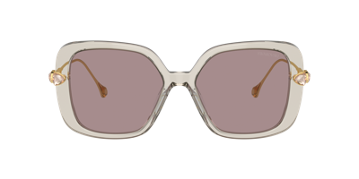 Swarovski Sk6011 Square-frame Acetate Sunglasses In Violet