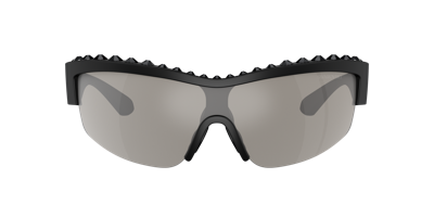 Swarovski Sk6014 Branded Irregular-frame Acetate Sunglasses In Light Grey Mirror Silver