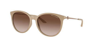 Shop Armani Exchange Woman Sunglasses Ax4140sf In Gradient Brown