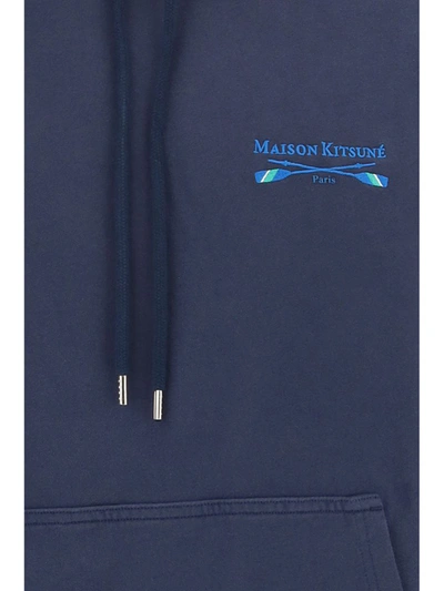 Shop Maison Kitsuné Sweaters In Ink Blue