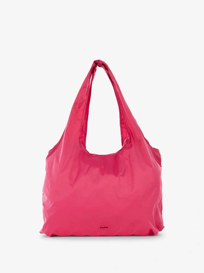 Shop Calpak Compakt Tote Bag In Dragonfruit