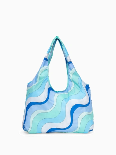 Shop Calpak Compakt Tote Bag In Groovy Blue