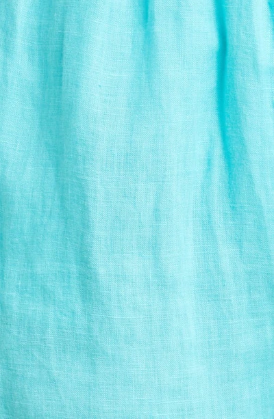 Vitamin A Tallows Linen Short In Ecolinen Aqua
