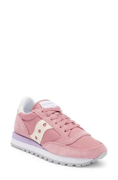 Shop Saucony Jazz Original Sneaker In Blush/ White