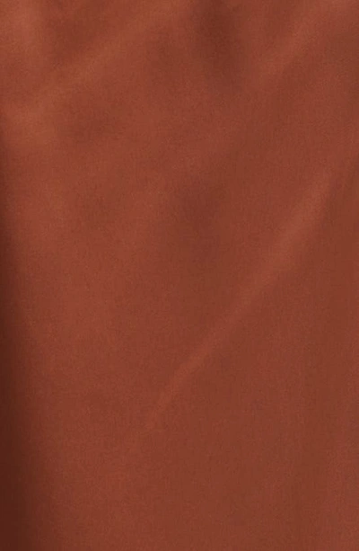 Noisy May Clarie High Waist Wide Leg Satin Pants In Cappuccino