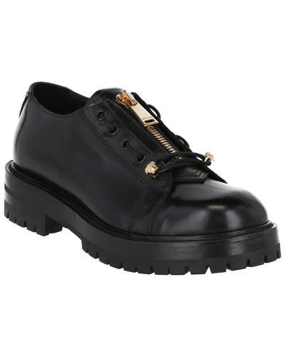 Shop Versace Greca Leather Shoe