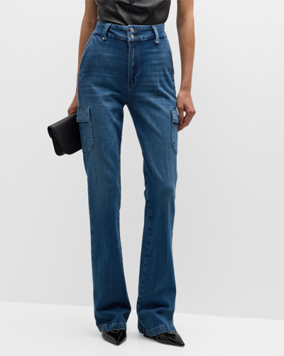Shop Paige Dion Slim Straight Cargo Jeans In Concerto