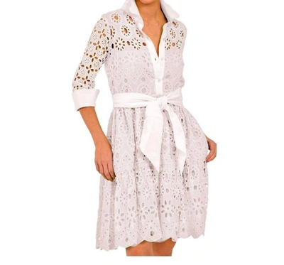 Gretchen Scott Little Bo Peep Midi Dress In White In White