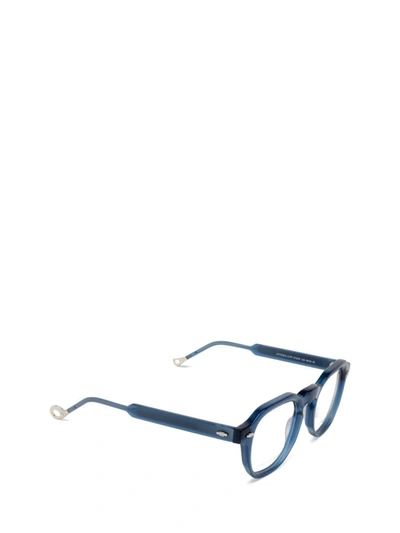 Shop Eyepetizer Eyeglasses In Transparent Blue