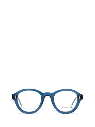 Shop Eyepetizer Eyeglasses In Transparent Blue
