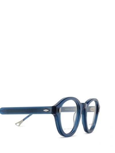 Shop Eyepetizer Eyeglasses In Transparent Blue