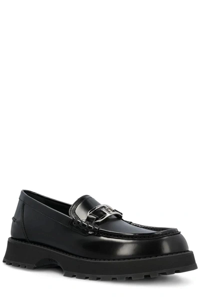 Shop Fendi Moccasins In Nero