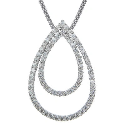 Vir Jewels 0.90 Cttw Diamond Pendant, Diamond Pear Pendant Necklace For Women In 18k White Gold With 18 Inch Ch In White